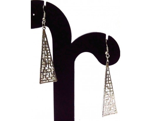 Silver Contemporary Earring Jhumka Jhumki Fashion Jewelry Drop Dangle Long EA281
